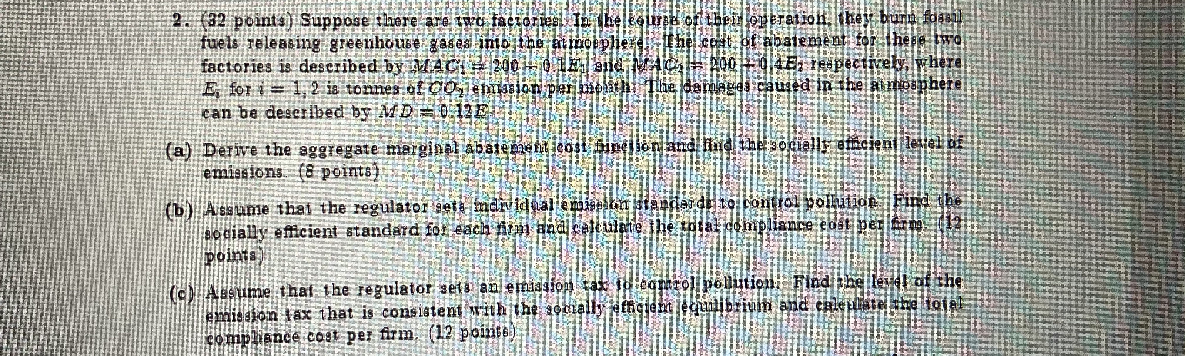 Hello, I would like some help to solve this question please. 2.