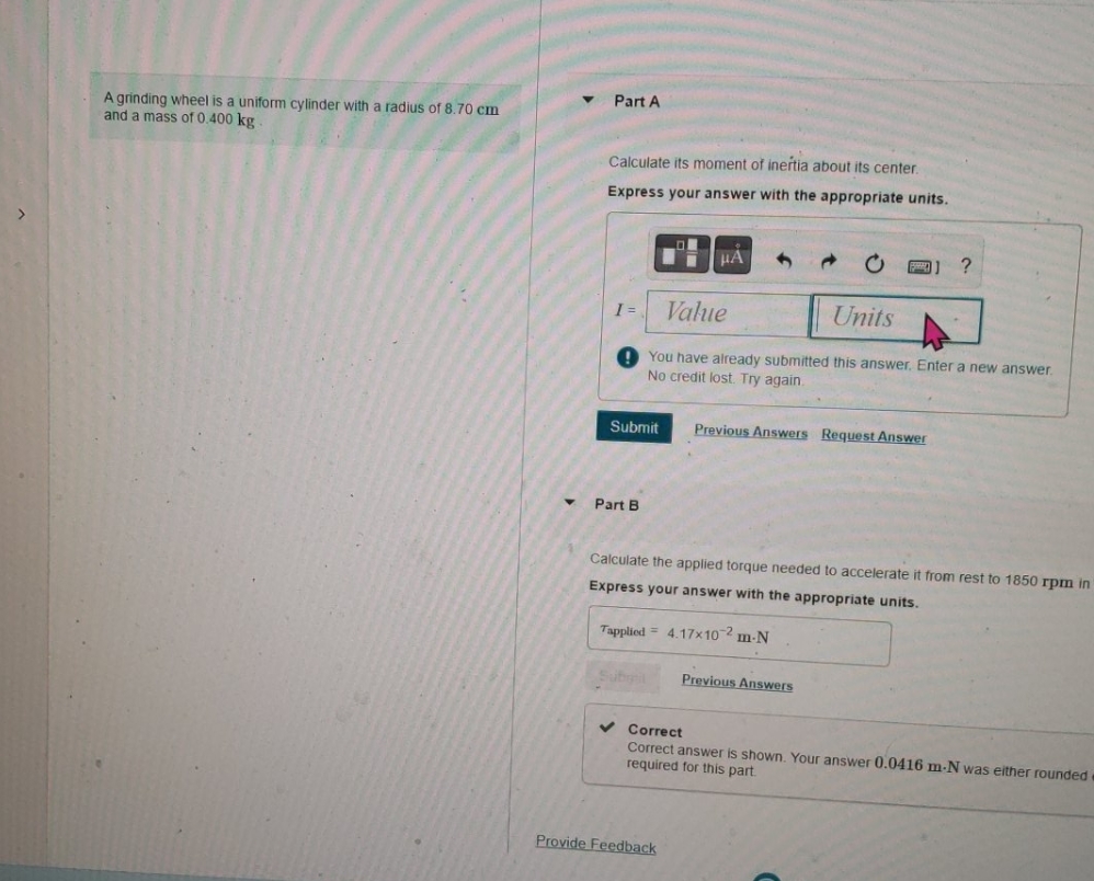 need part a answer and work tried 1.51 * 10^3 dosent work