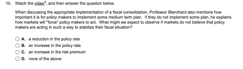  10. Watch the video*, and then answer the question below. When