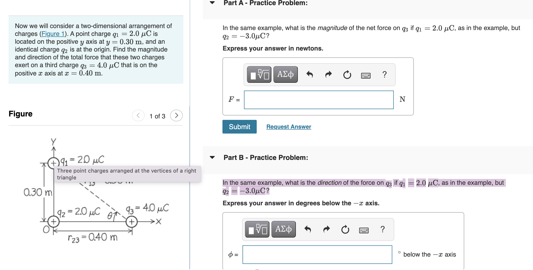 Part A - Practice Problem: Now we will consider a two-dimensional