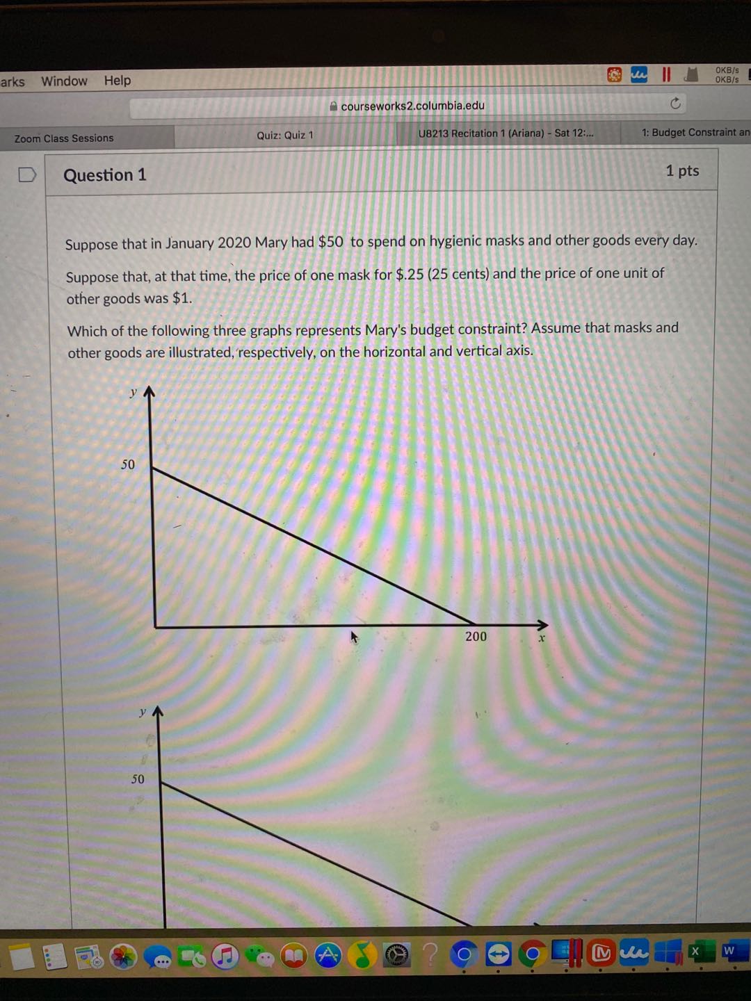  this a Econ question from my graduate program. arks Window Help
