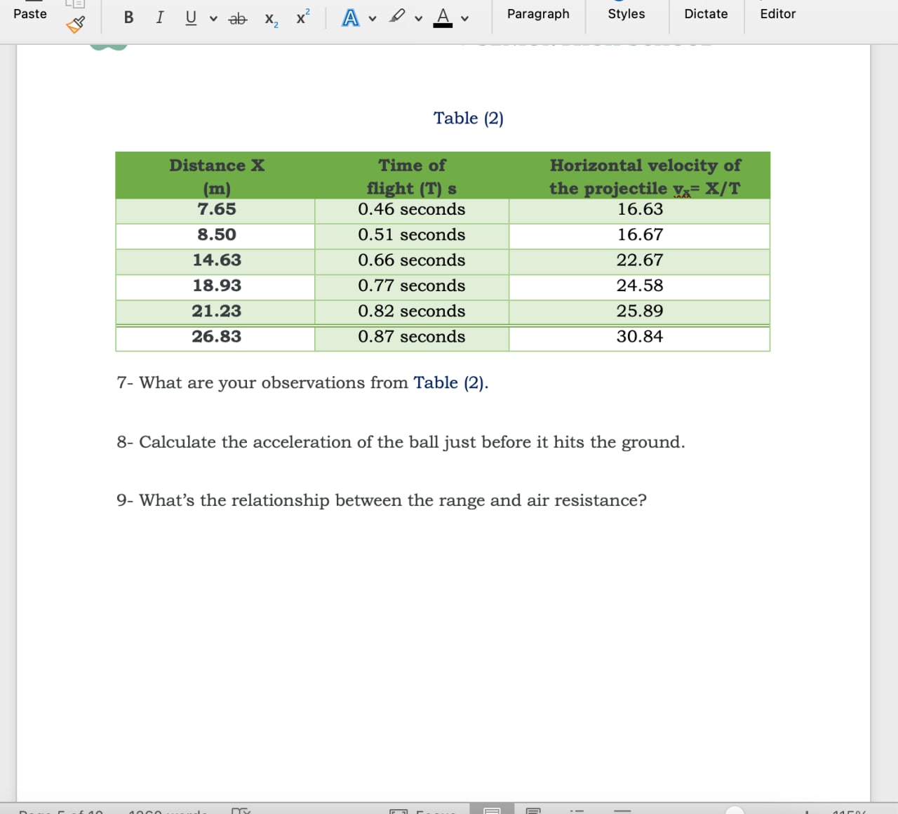  Paste 3 I Uvab X X ADVA v Paragraph Styles Dictate