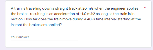RECTILINEAR MOTIONAnswer the given question in complete solution and show the Free