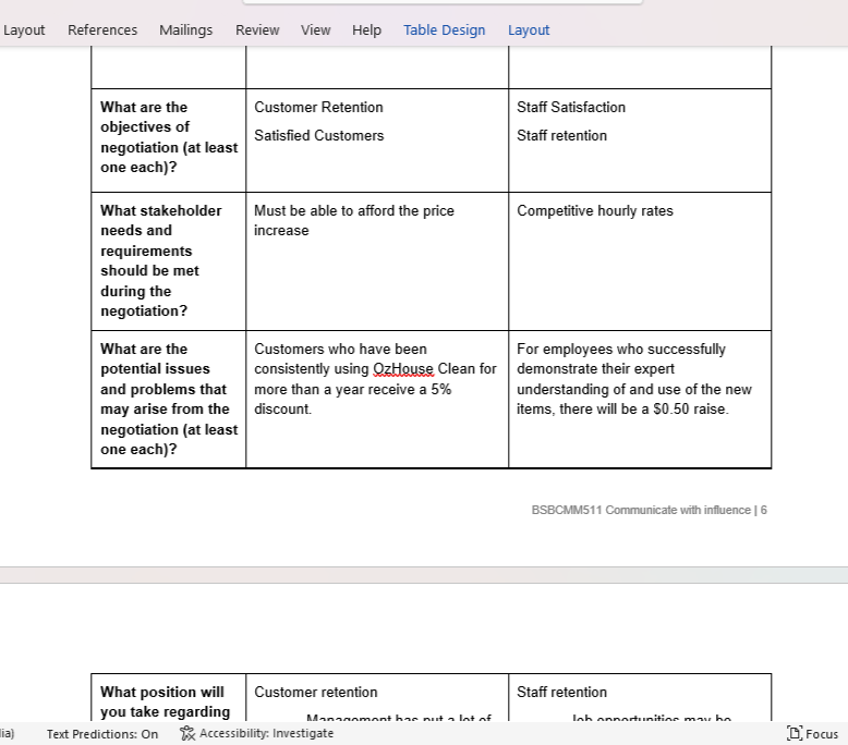  Layout References Mailings Review View Help Table Design Layout What are