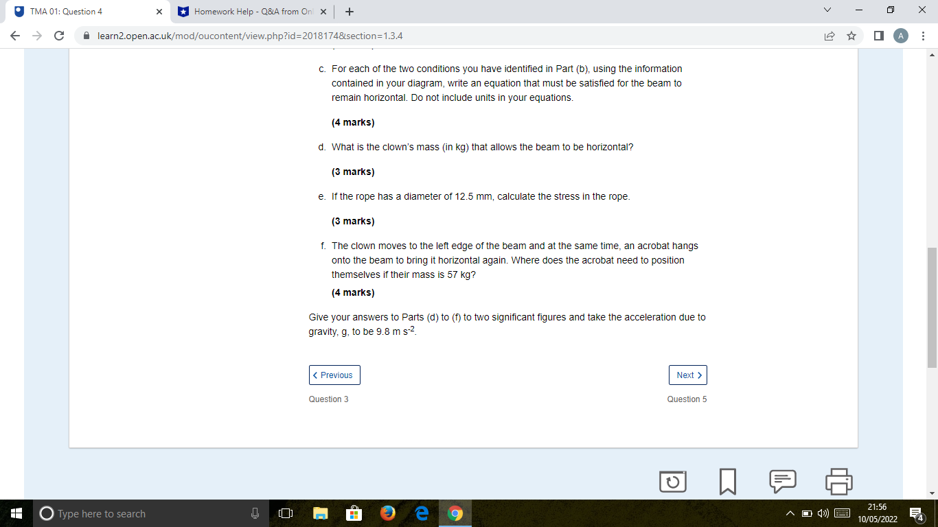 Onl x + V X C learn2.open.ac.uk/mod/oucontent/view.php?id=2018174§ion=1.3.4 Guidance on TMA 01 Question