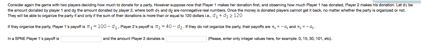 Please answer the question below. \\ Consider again the game with two