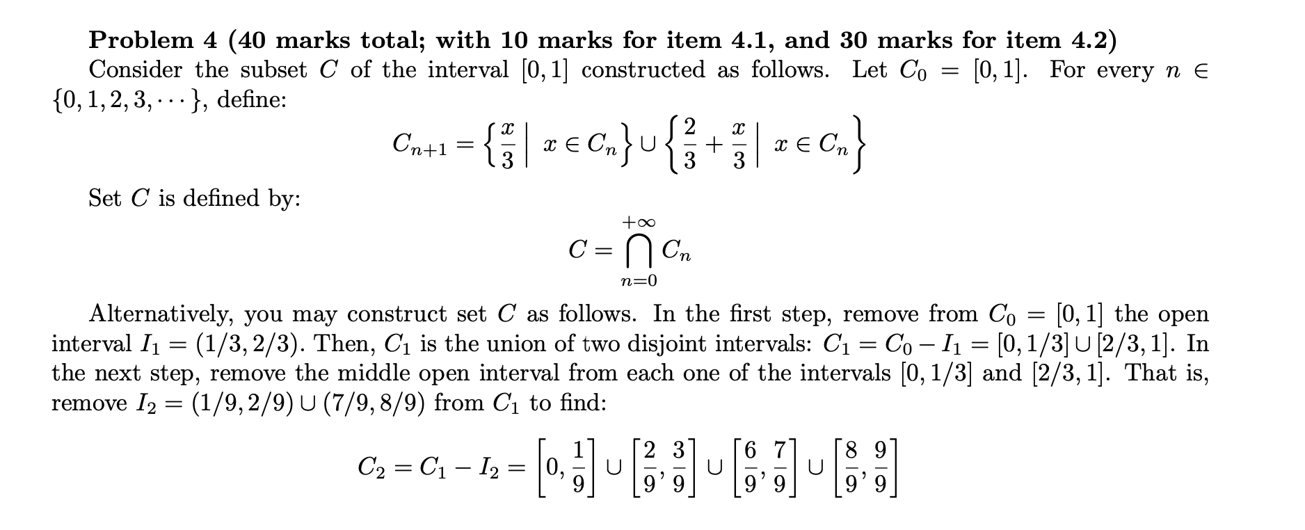 Please see attached questions. Problem 4 (40 marks total; with 10 marks