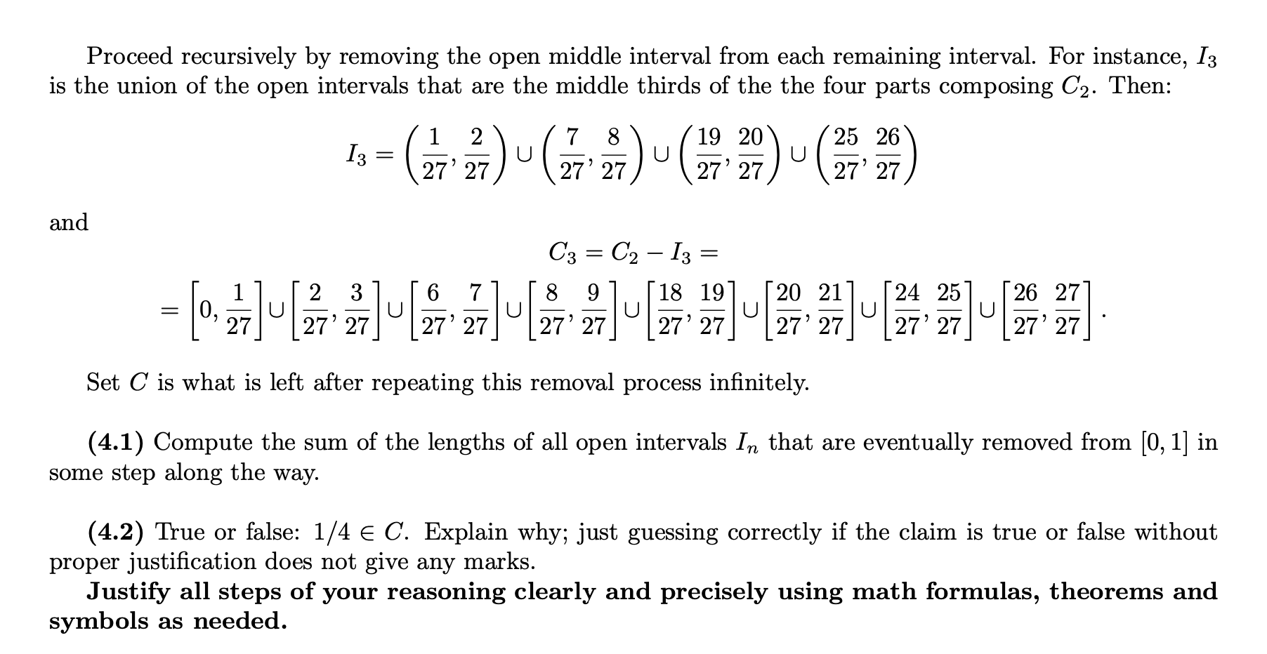 for item 4.1, and 30 marks for item 4.2) Consider the subset