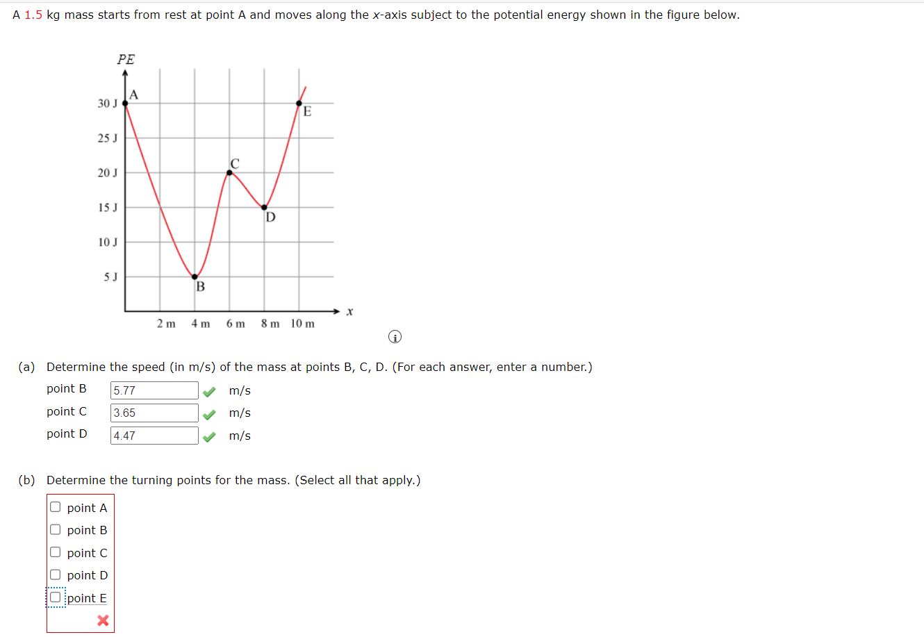 (Enter a number.) /m (b) If, in actuality, a 750 kg car