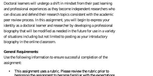  Doctoral learners will undergo a shift in mindset from their past