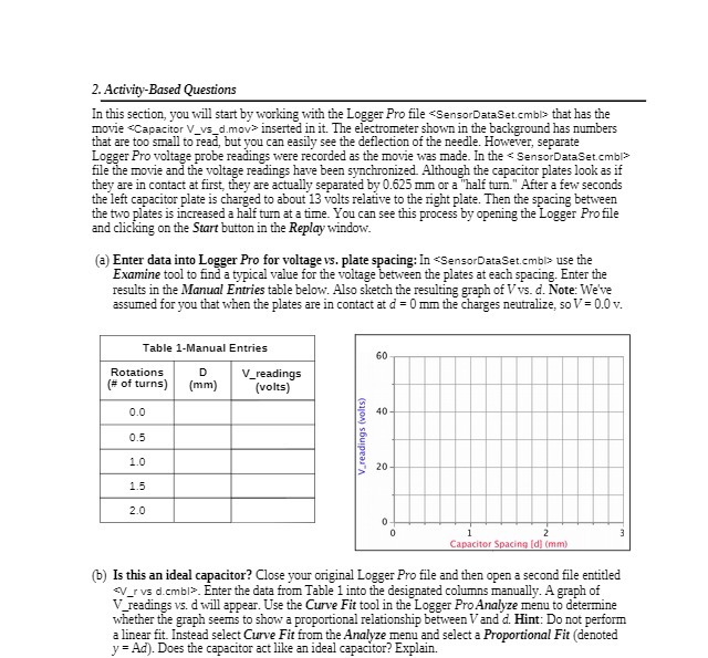  2. Activity-Based Questions In this section, you will start by working