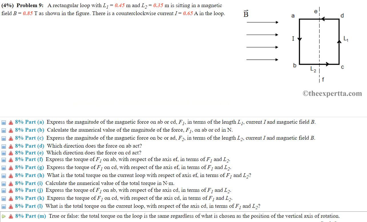 8/7/2022 11:59:00 PM (4%) Problem 3: A rod of m = 1.4