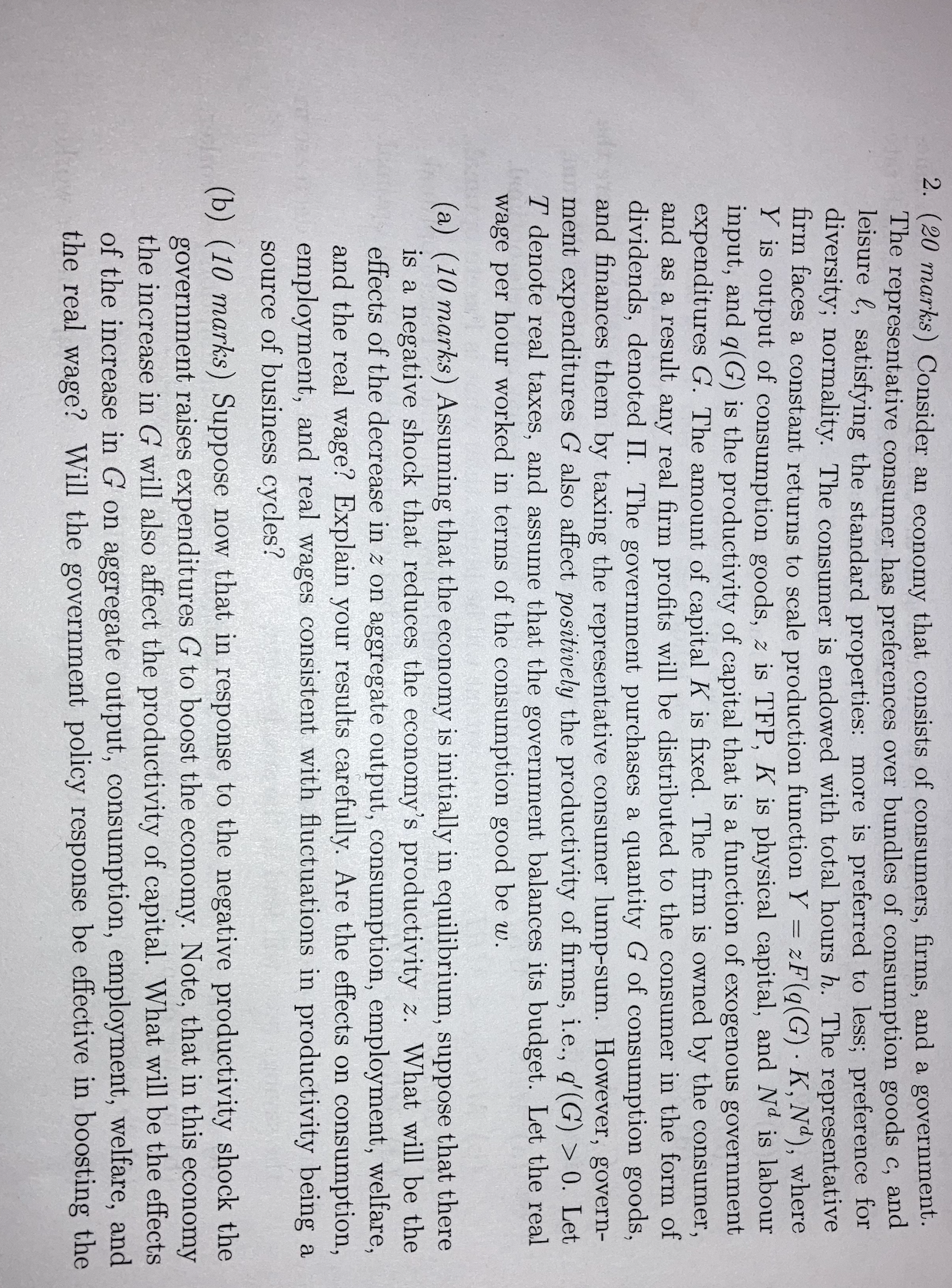 Please explain the following. IT 20 marks. 2. (20 marks) Consider an