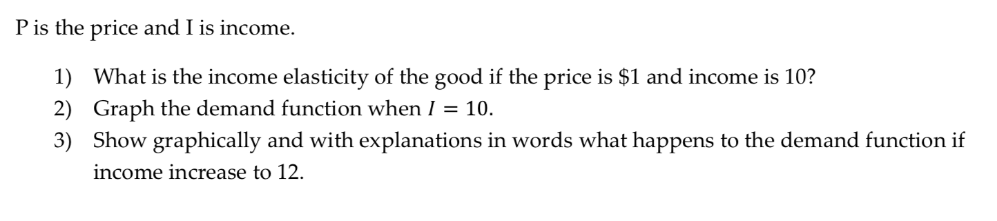 functions: P = -10 + 50s1 P = 20 + 5Q$2 P