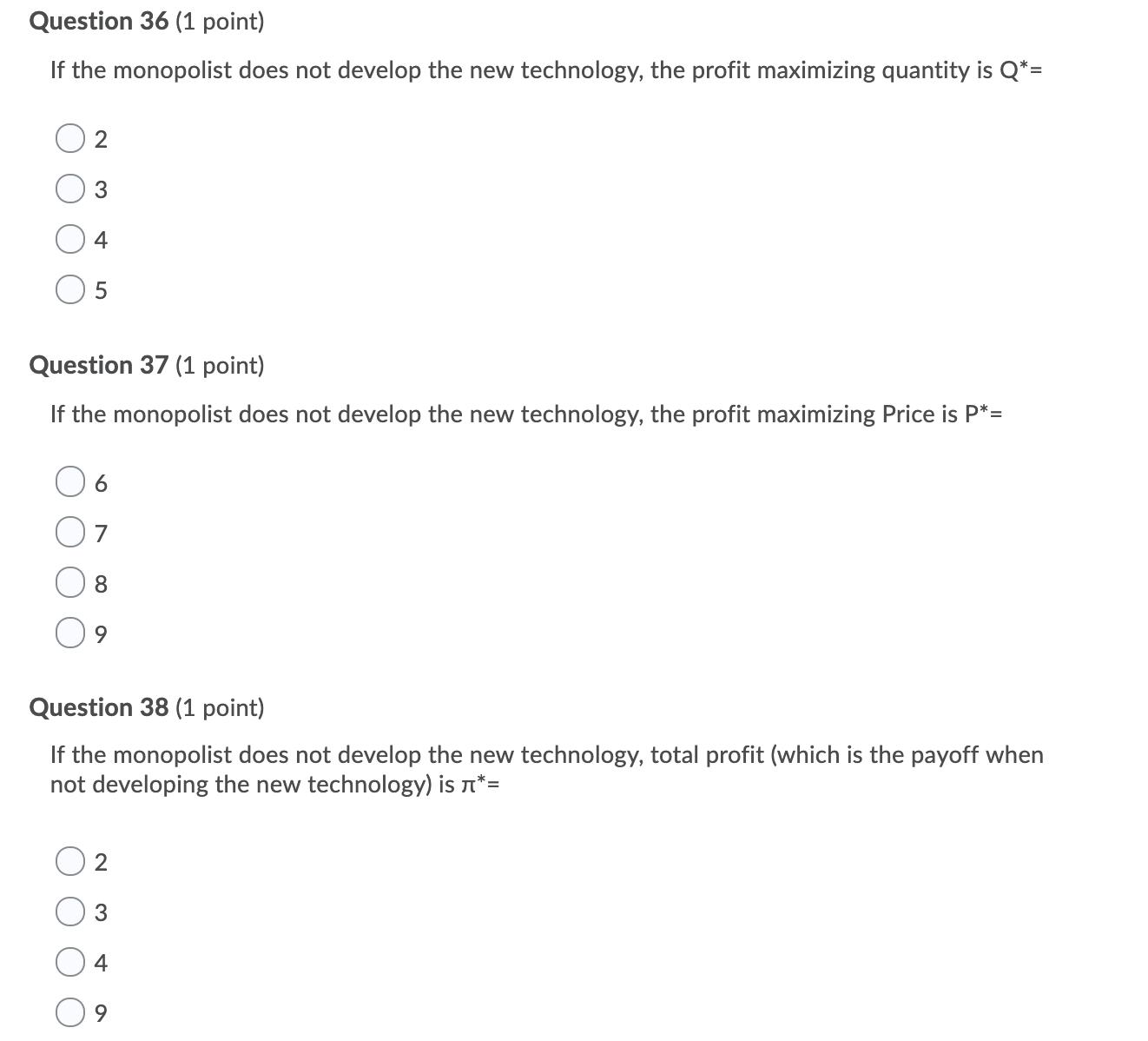 Decision Analysis - Old vs. New Technology The next 20 questions refer