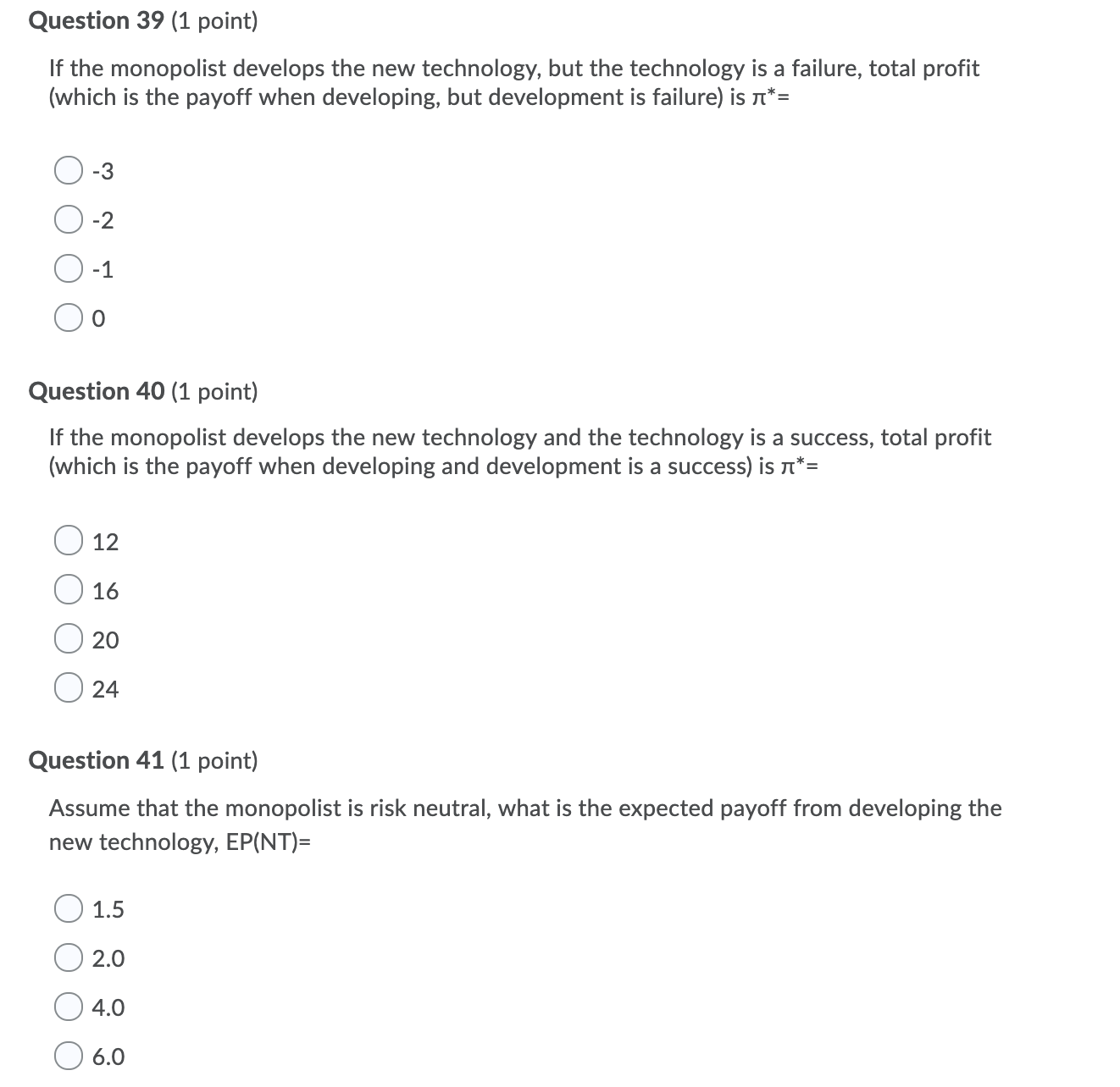 to the following scenario: Consider a monopolist selling a product with inverse