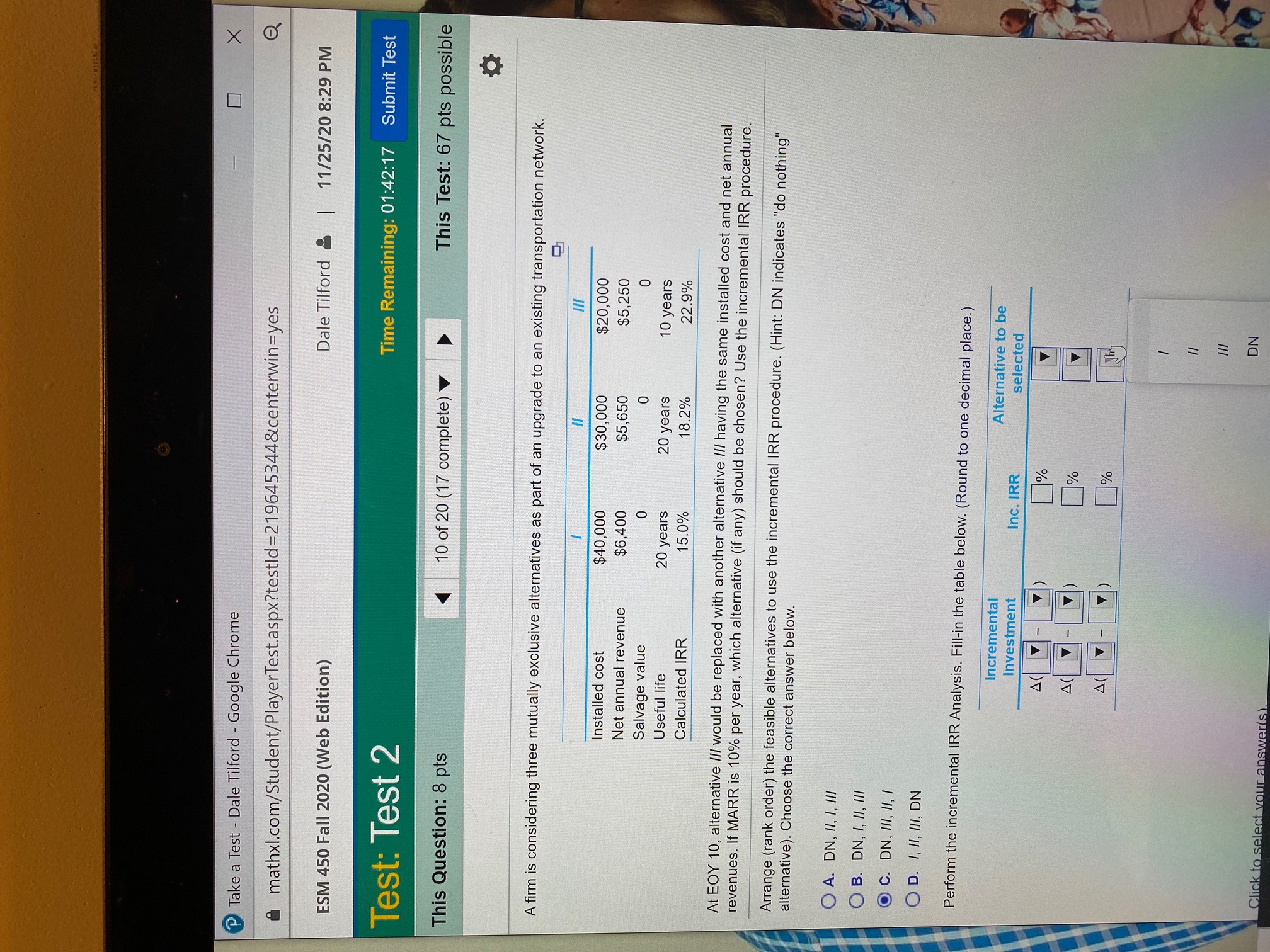 please help all drop boxes have same choices Take a Test -