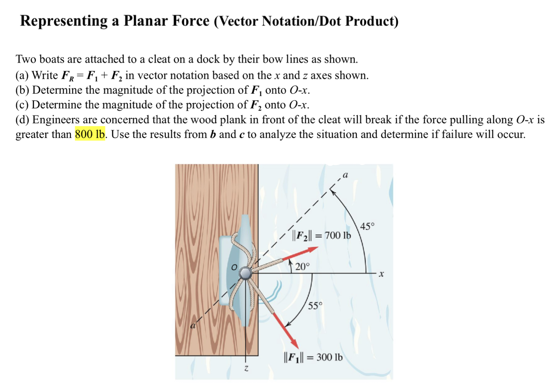 Hi, please answer each part of the problem using the given information.