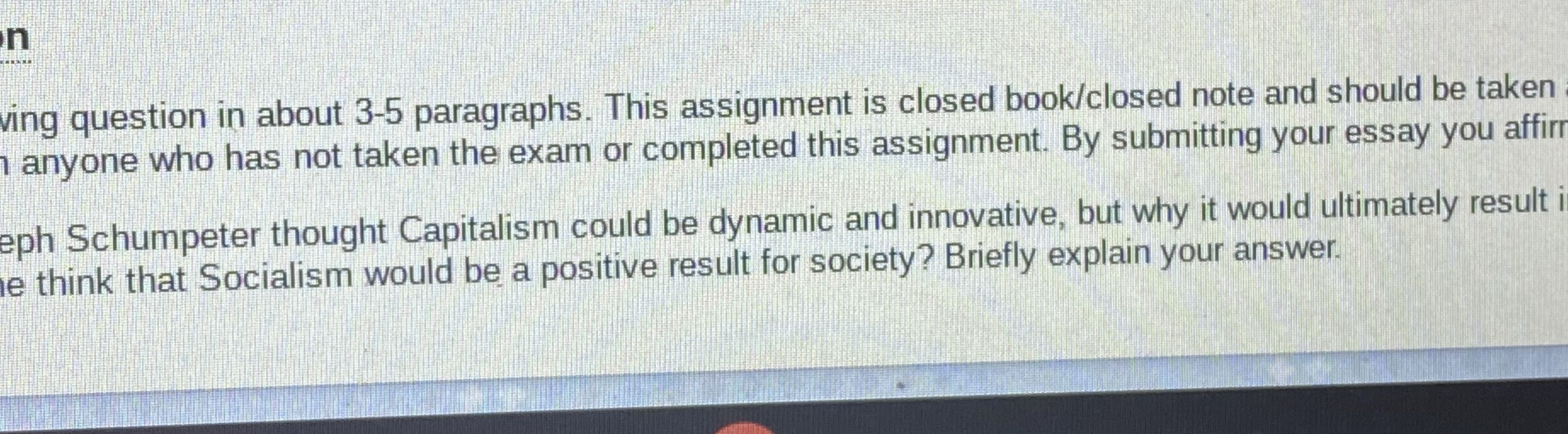  n ing question in about 3-5 paragraphs. This assignment is closed