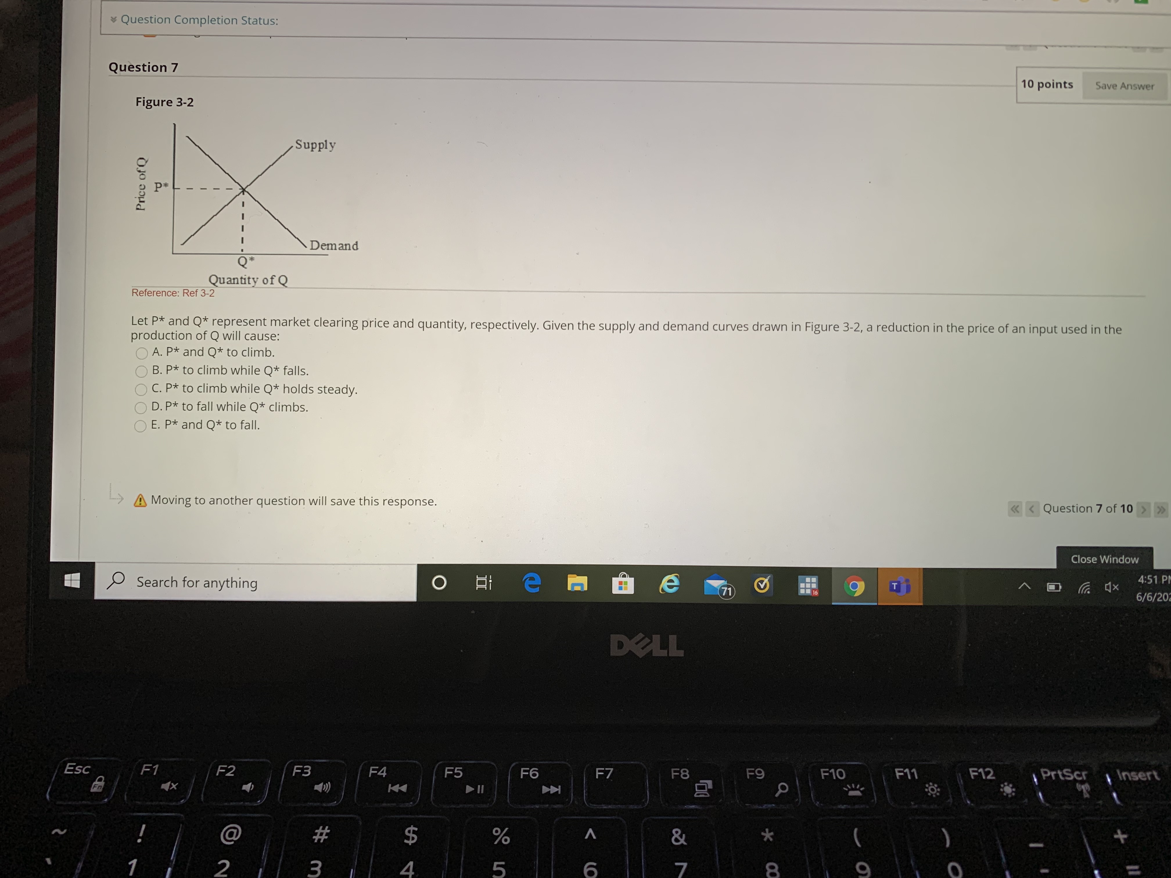 Please see the below problem: Question Completion Status: Question 7 10 points