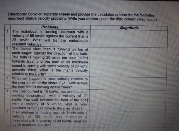 PLEASE answer number 2 and 4 only. Read the direction to be