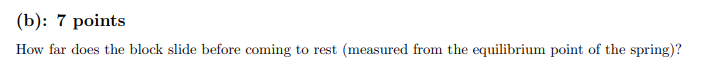 A horizontal spring of spring constant it = 'FJ] me and a