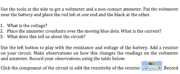 show current (electron), labels and values. 3. You now have the raw