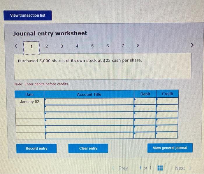 Company reports the following components of stockholders' equity on January 1. Common