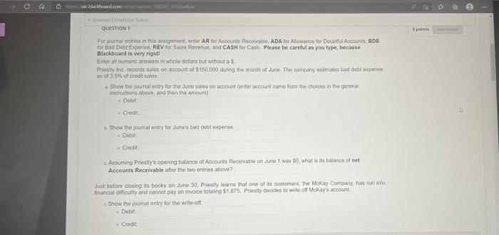  a blackbowd.com Sprint miento QUESTION For mal entries in thin ang