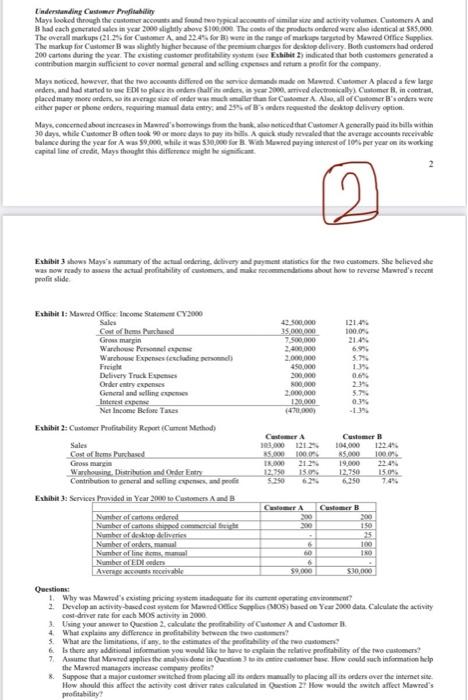 the eight questions at the end correct ASAP. Viderstamdines Custamer Profinatition 2