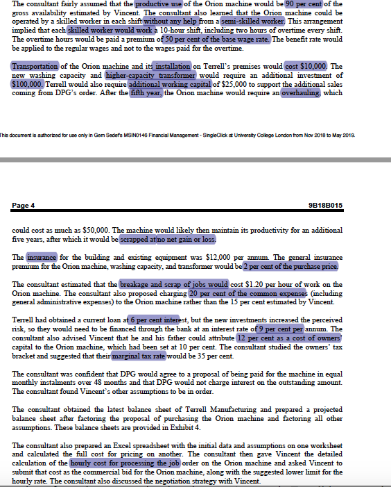 several lateral outlets to connect to other pipes- -for the steel, plastics,