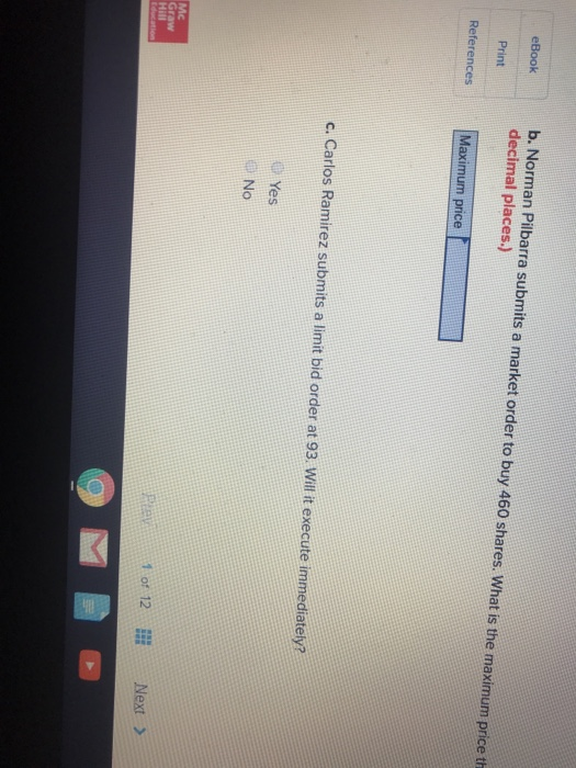 3 Help 1 Here is a small part of the order book