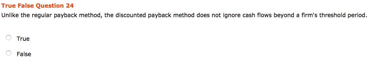the other. Unlike the regular payback method, the discounted payback method does