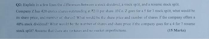 explain in detail every step Q2: Explain in a few lines the
