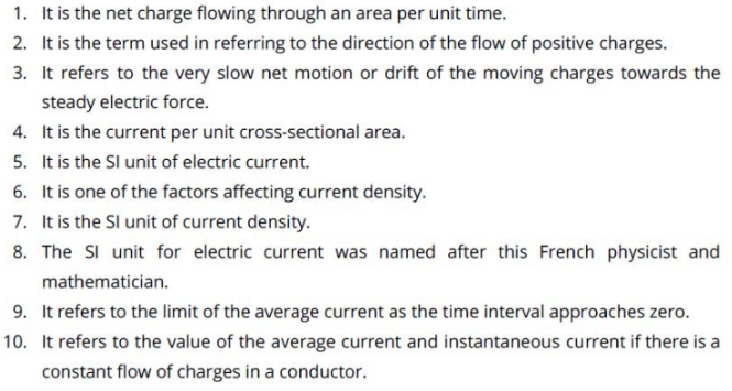 The topic was all about CurrentIn the A part, what are the