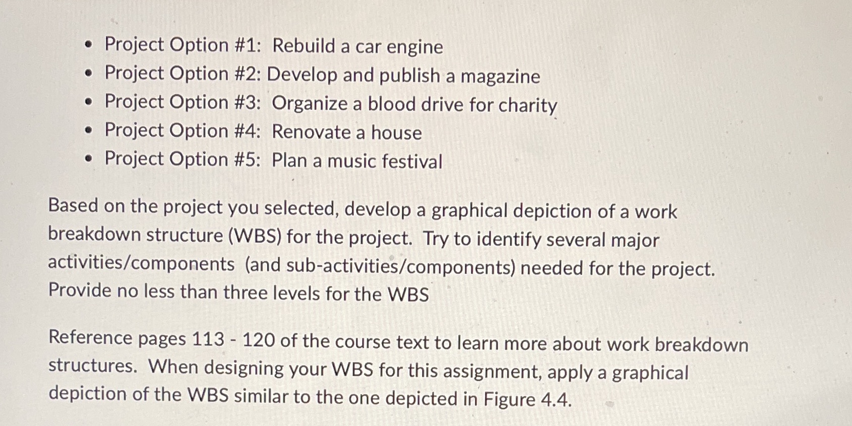  . Project Option #1: Rebuild a car engine . Project Option