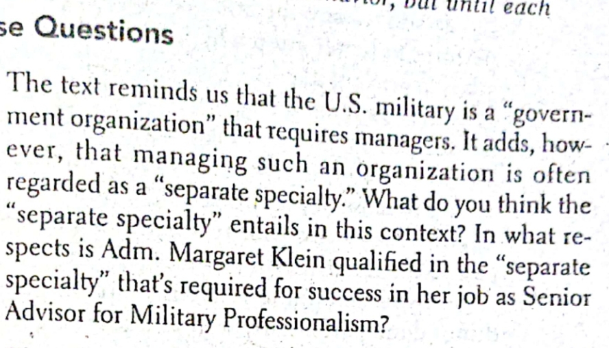 answer this question until each se Questions The text reminds us that