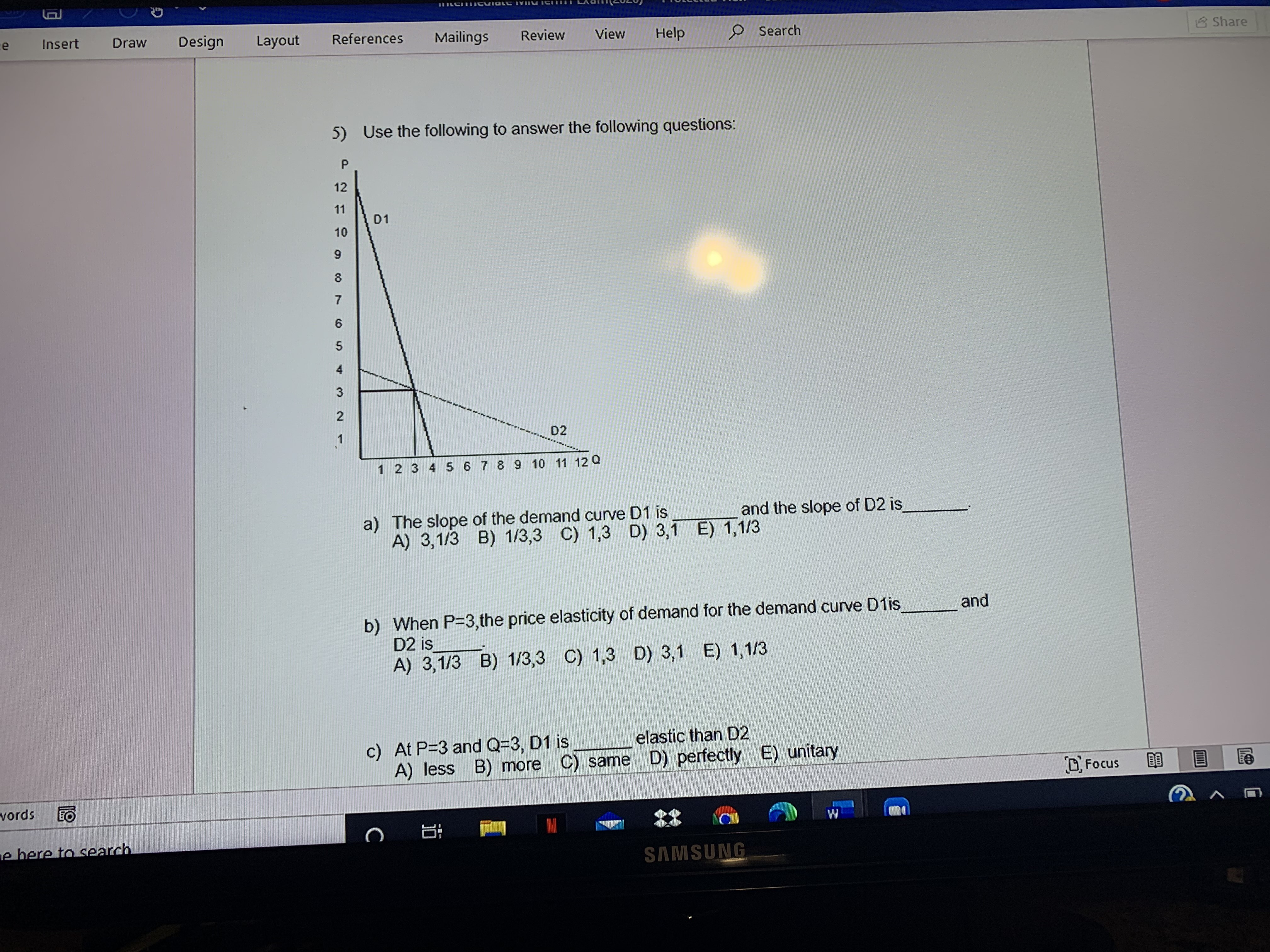  Insert Draw Design Layout References Mailings Review View Help Search Share