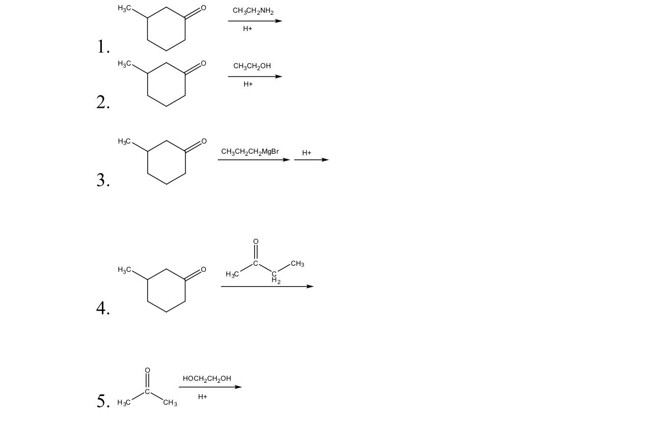  Predict product for the reactions below ( preferrably use a paper