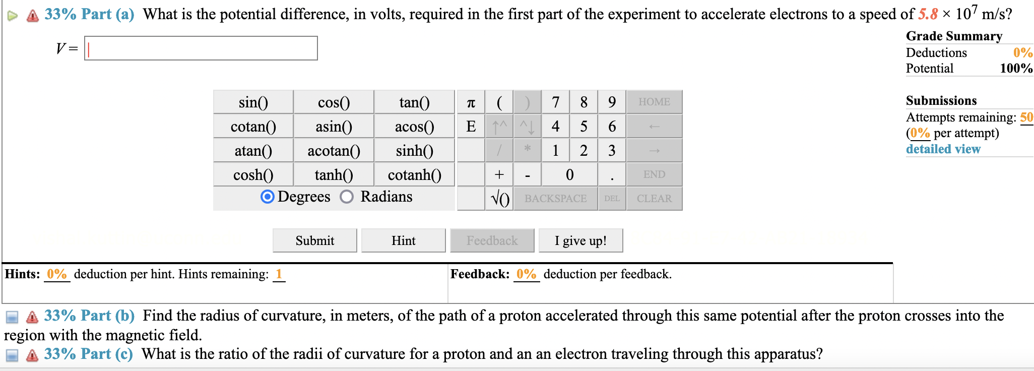 or protons) are first accelerated by an electric field and then injected