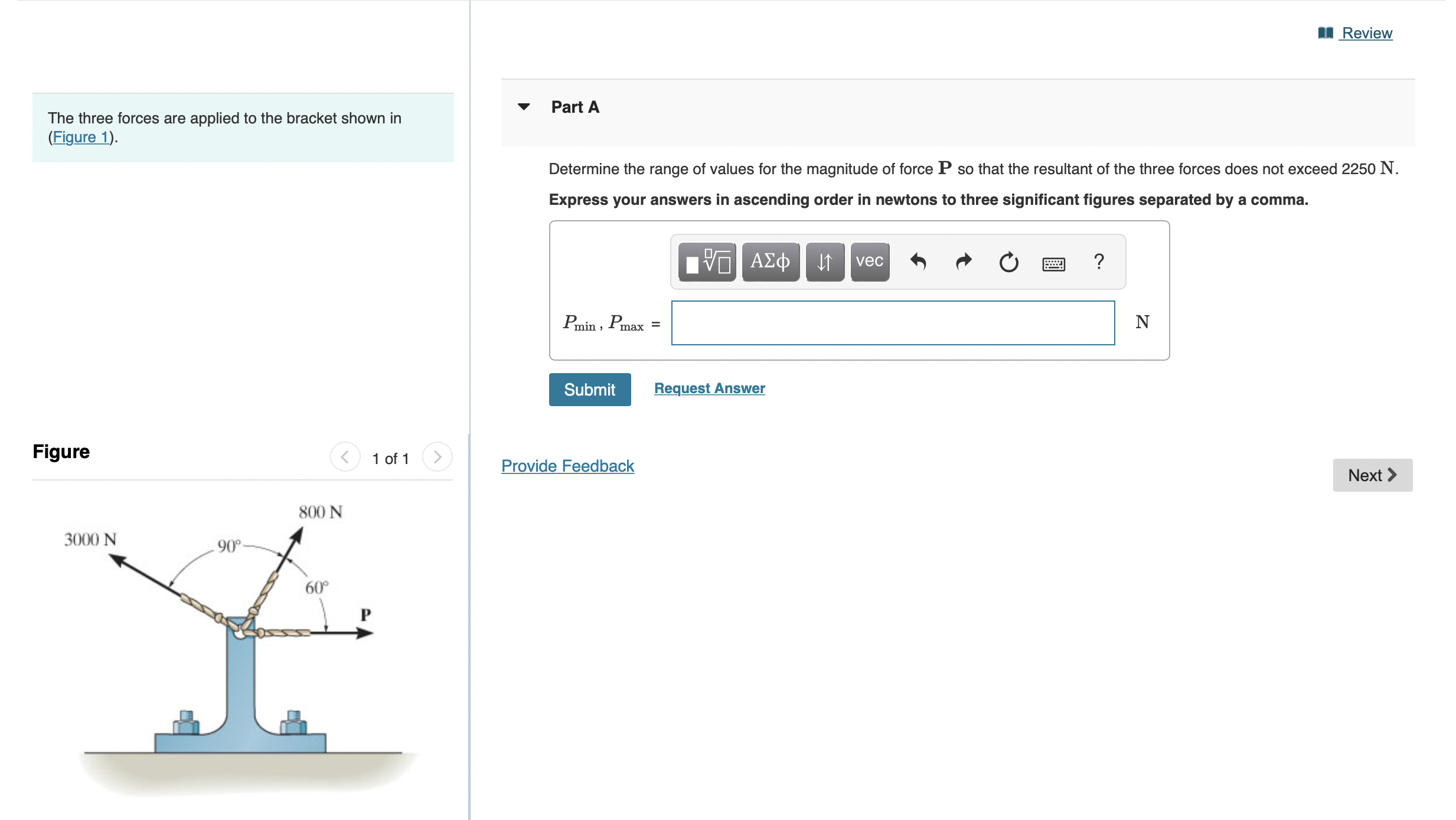 force of F A and F3 is directed horizontally to the right.