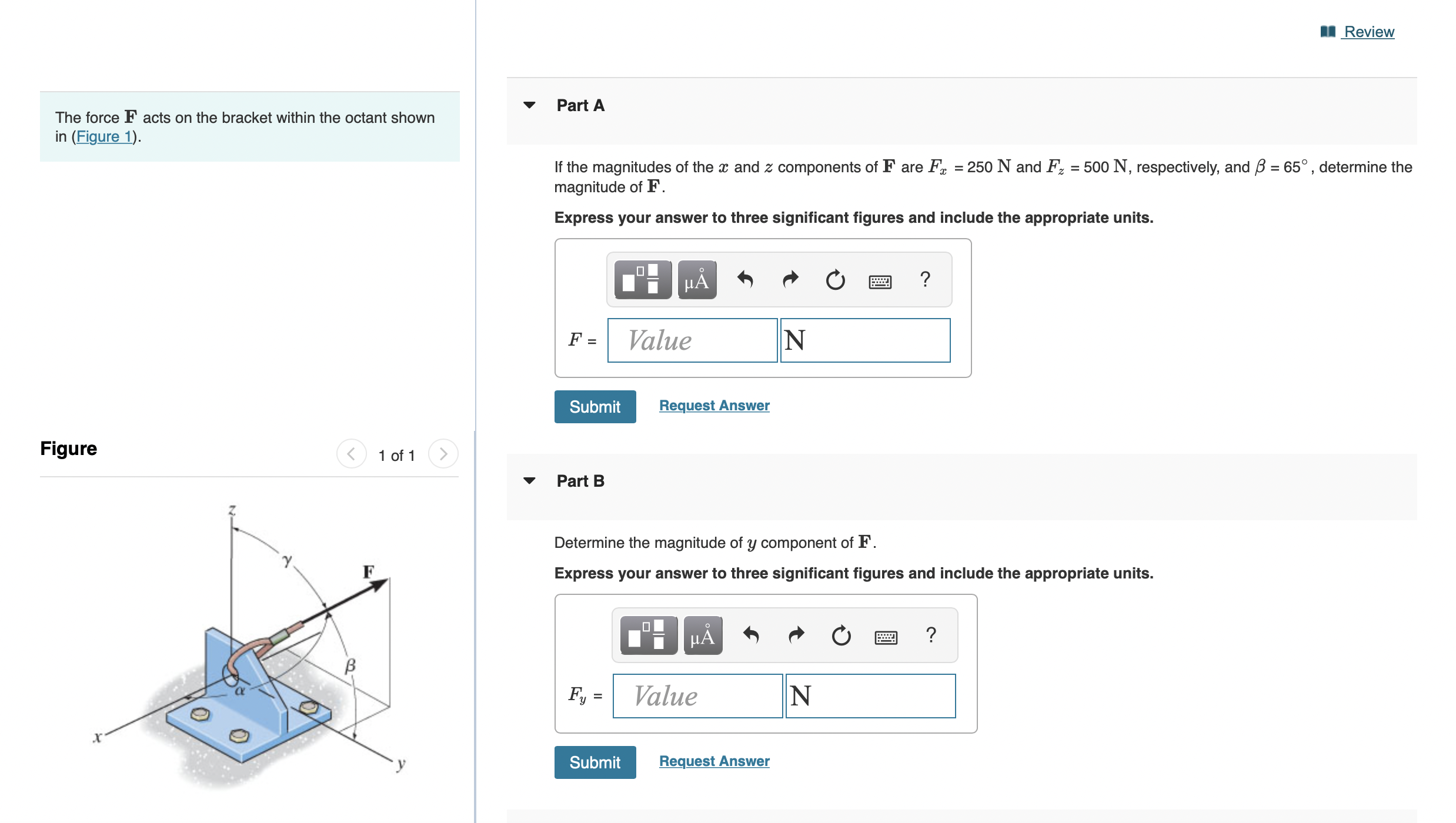 force? Express your answer to three significant figures and include the appropriate