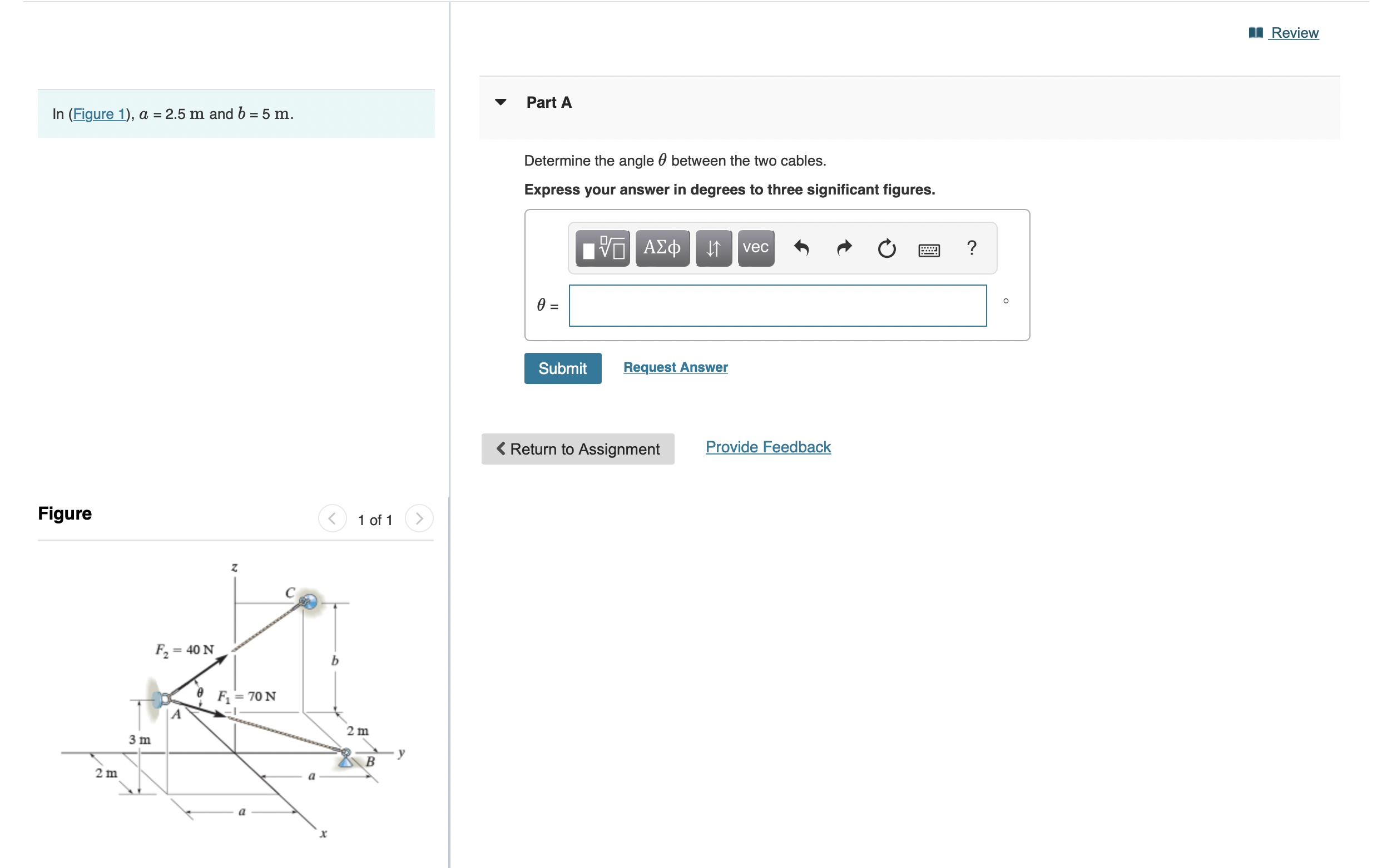 Review V Part A Consider forces shown in (Figure 1). Determine the