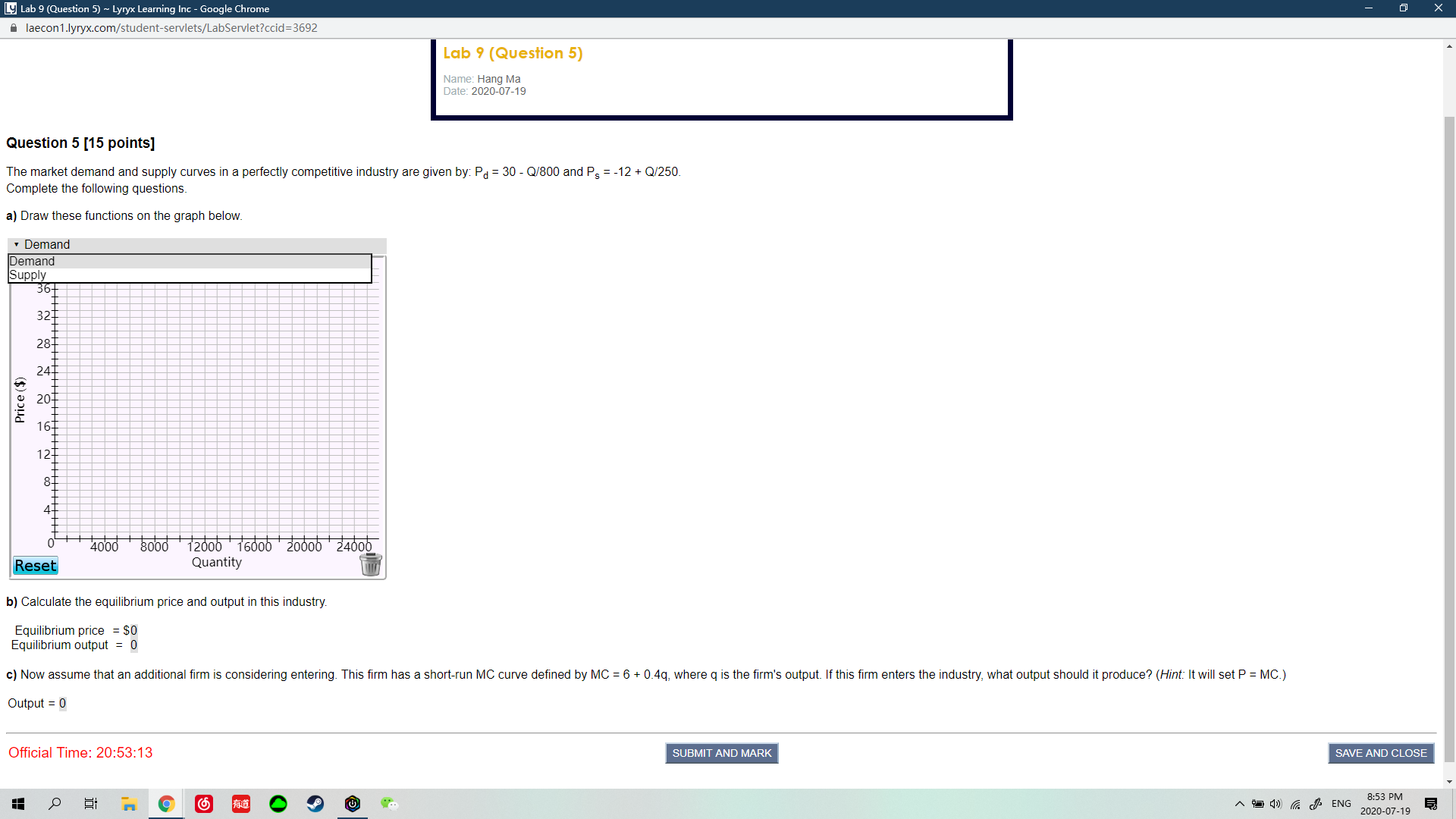 Ly Lab 9 (Question 5) ~ Lyryx Learning Inc - Google
