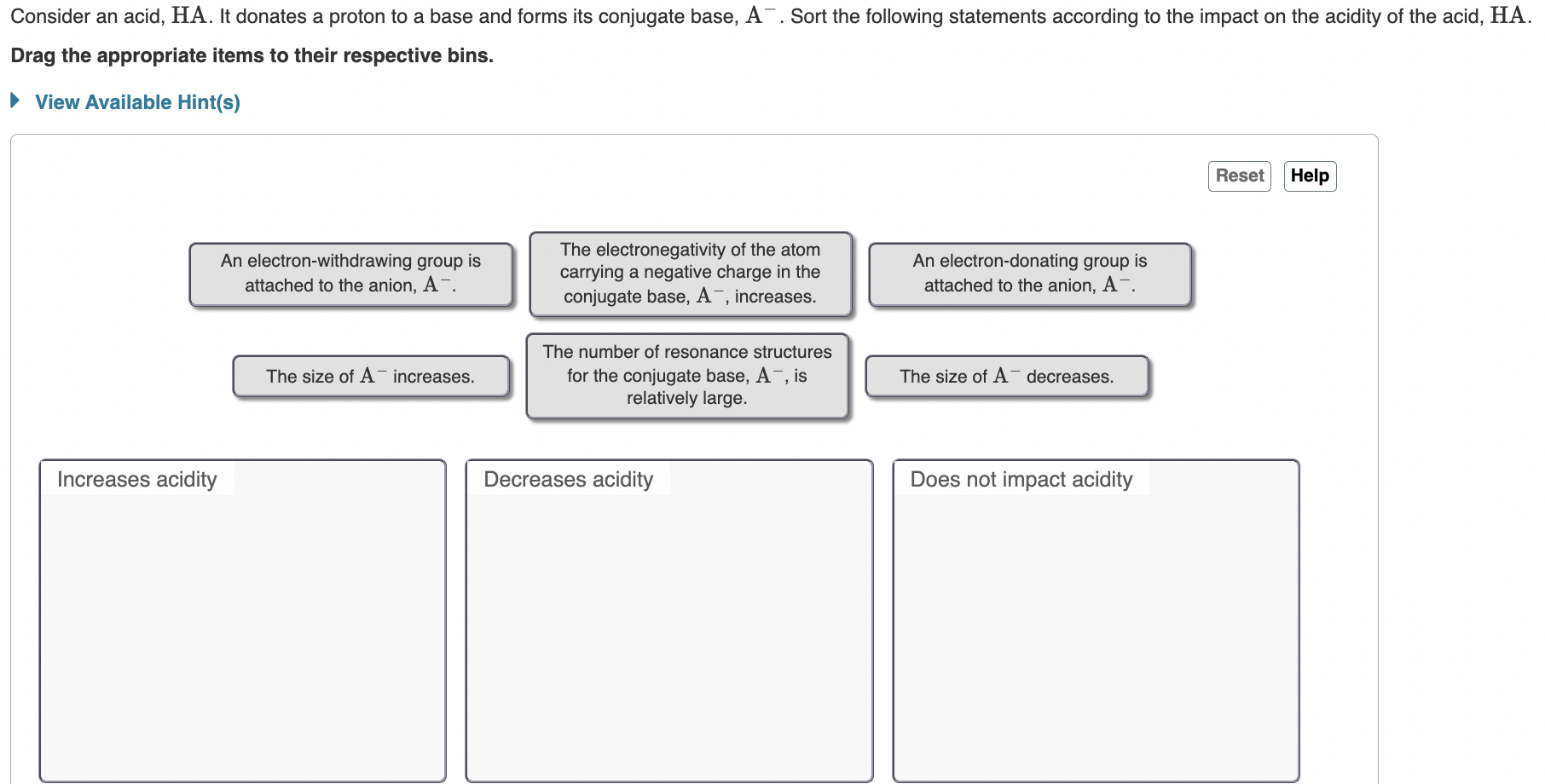 Check picture below Consider an acid, HA. It donates a proton to