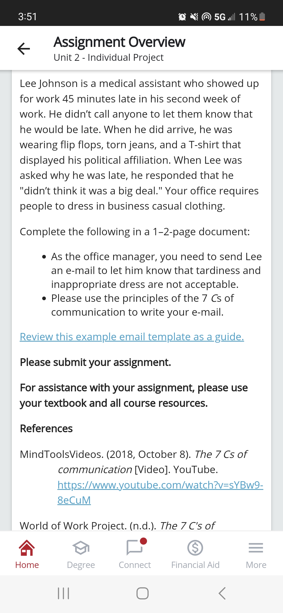 - Individual Project For this written assignment, assume that you are a