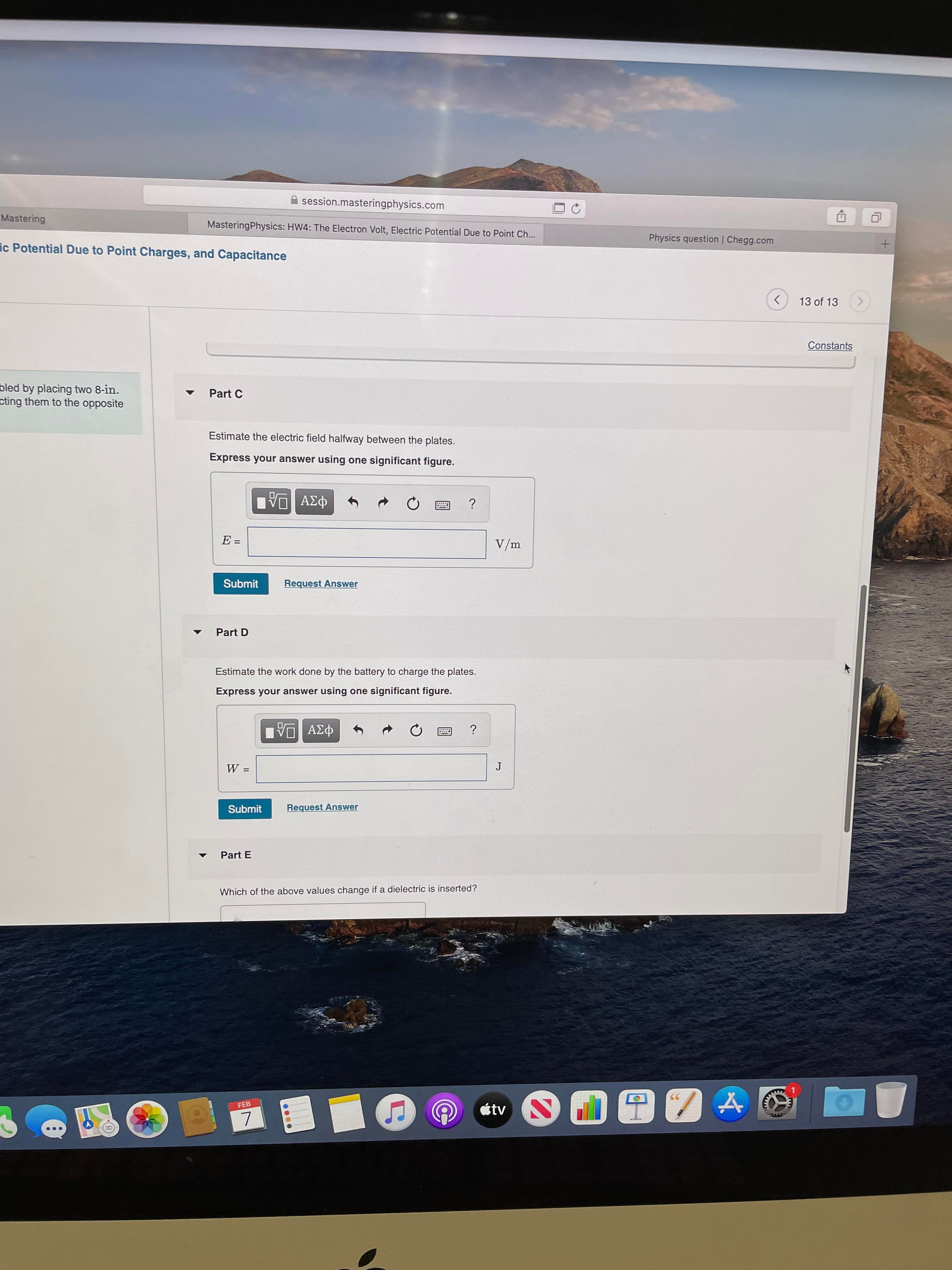 Need help with Parts C, D, and E for Question 13, answers