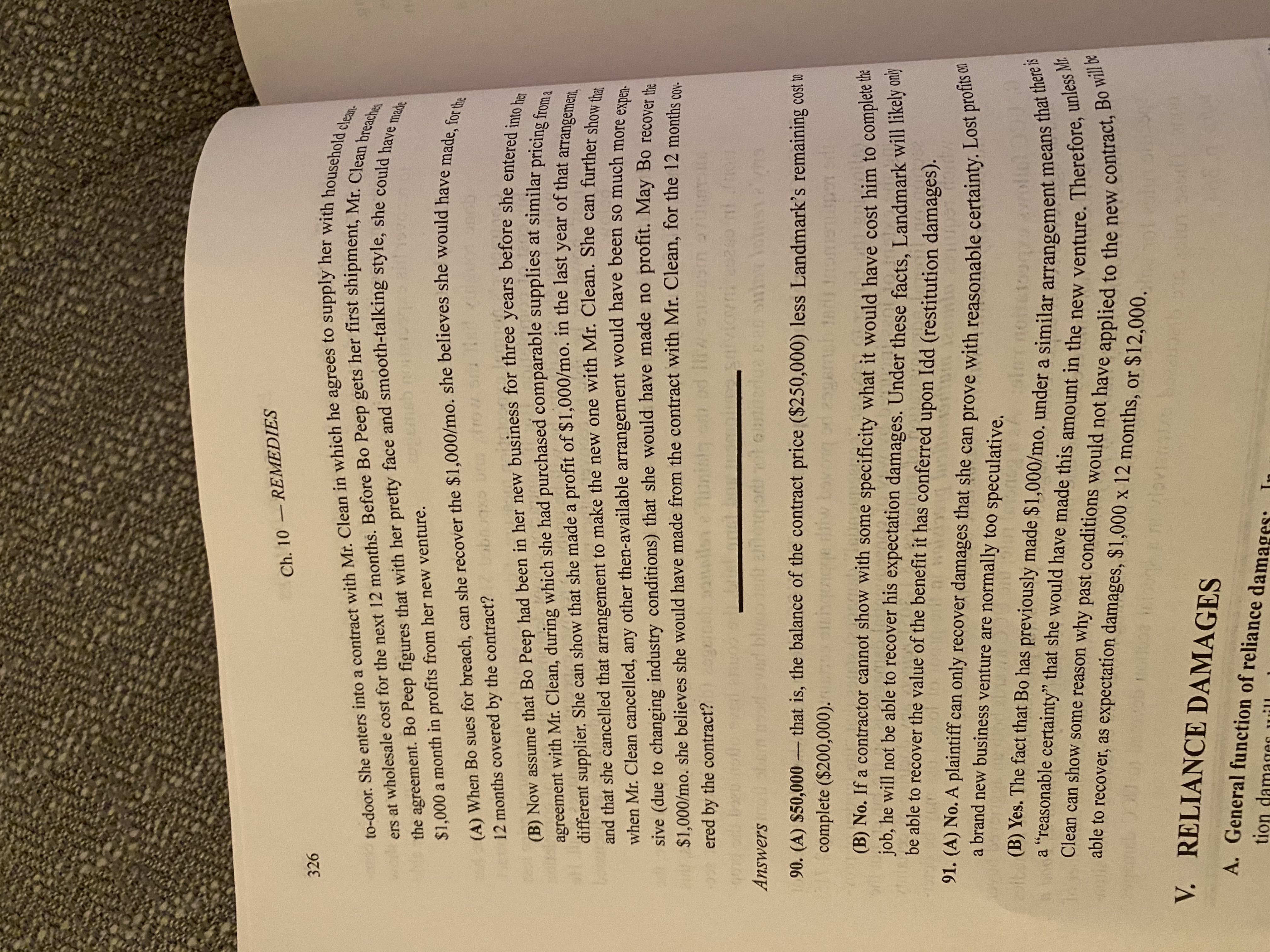 who sues for lost profits on a job that was terminated before