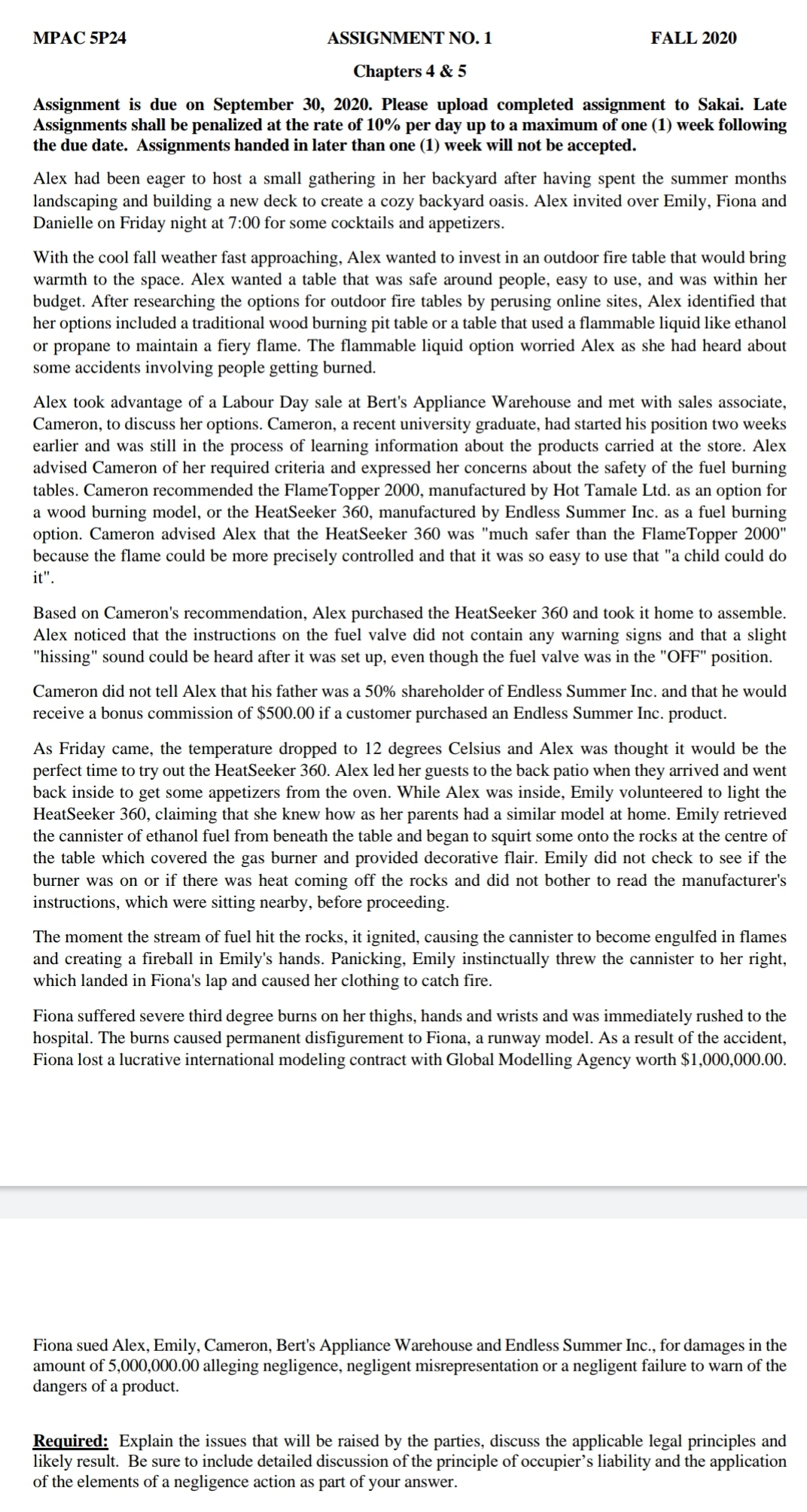 AssignmentPlz explain the case study in detail withThe Law of Torts concepts