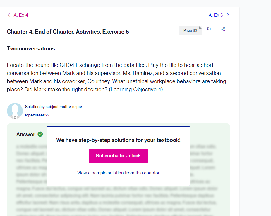  L c.'3 Chapter 4, End of Chapter, Activities, Exercise 5 Page